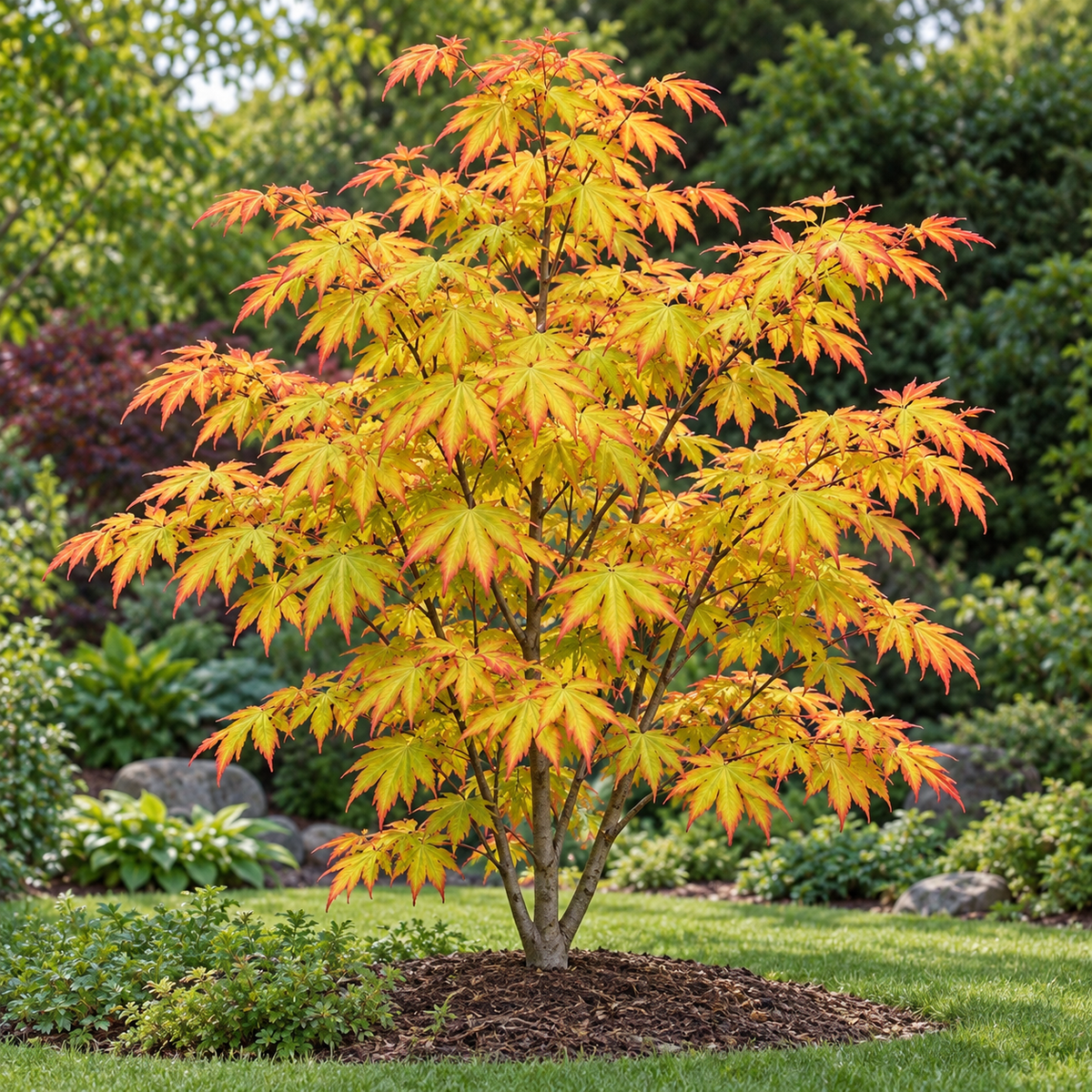 Acer palmatum Katsura – soliter, imagine ilustrativă