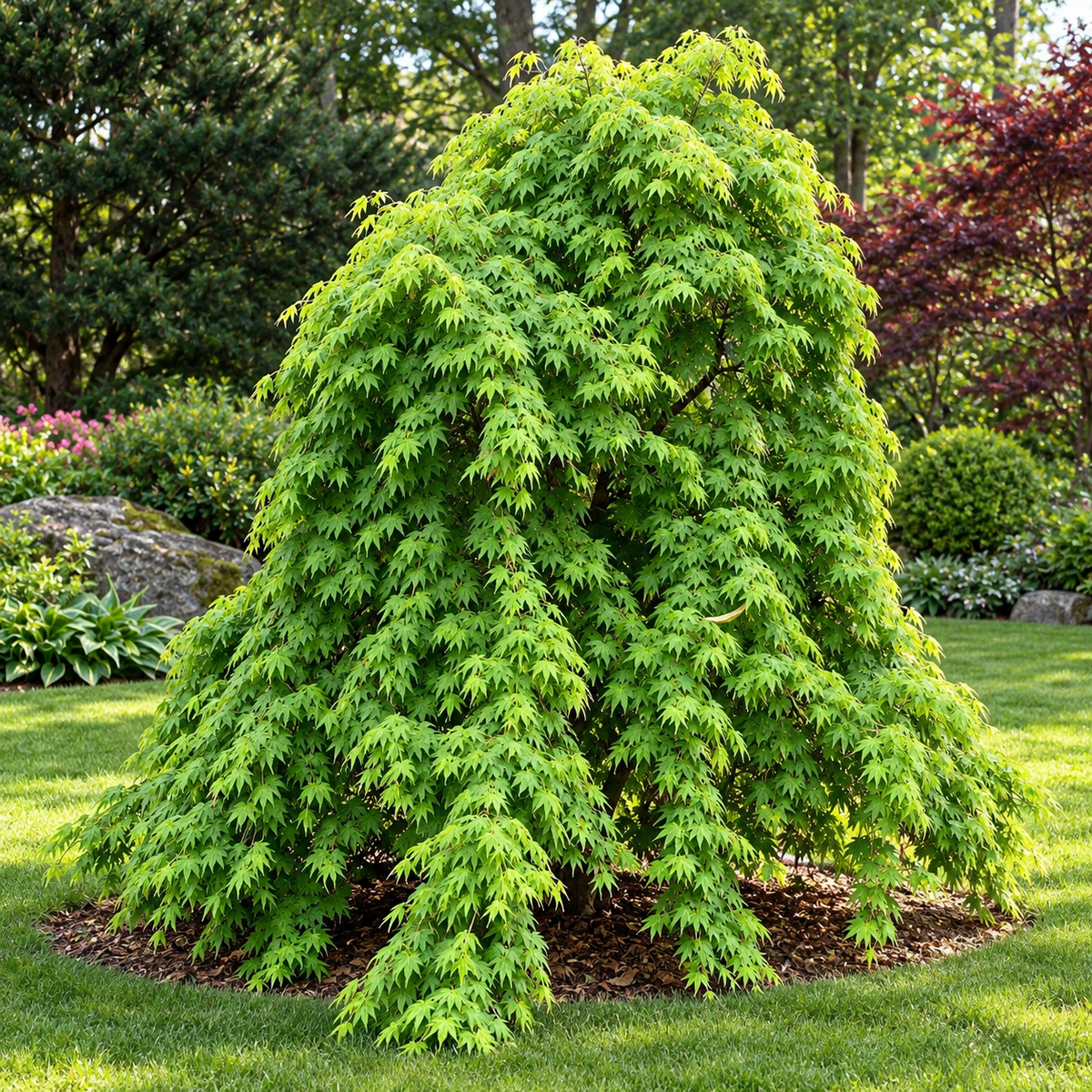 Acer palmatum Ryusen – exemplar solitar, imagine ilustrativă