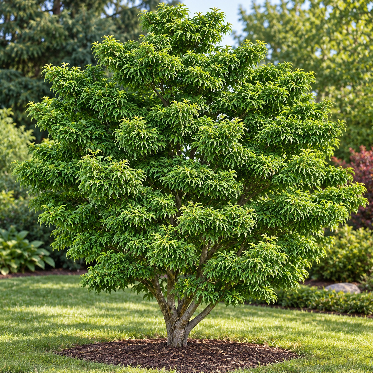 Acer palmatum Shishigashira – exemplar solitar, imagine ilustrativă