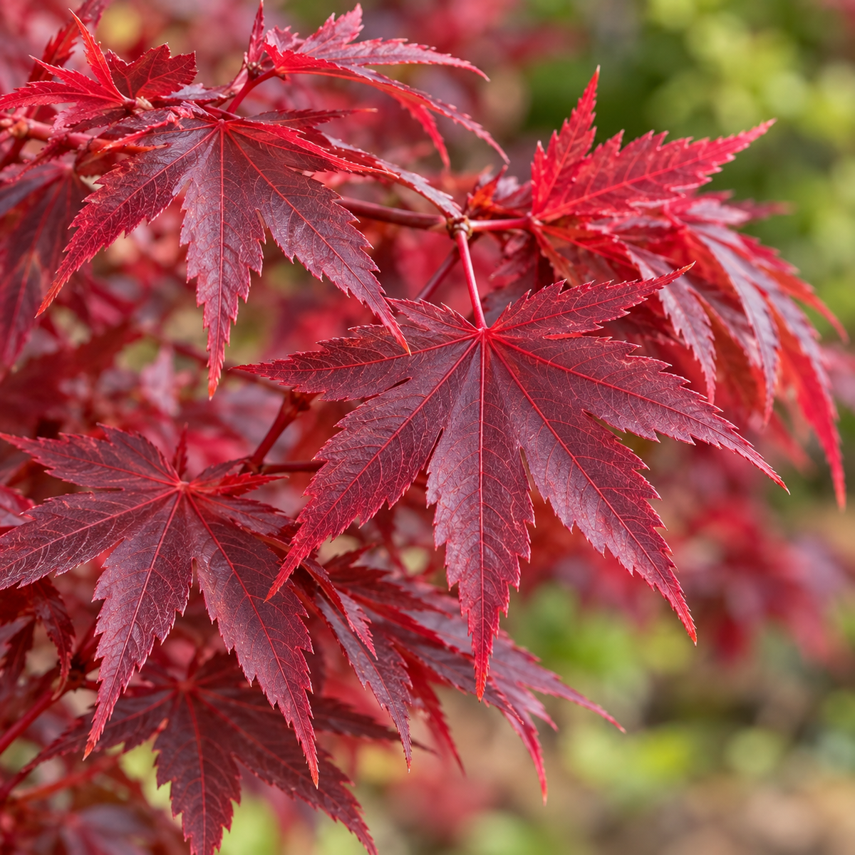 Acer palmatum Skeeter's Broom – frunze, imagine ilustrativă