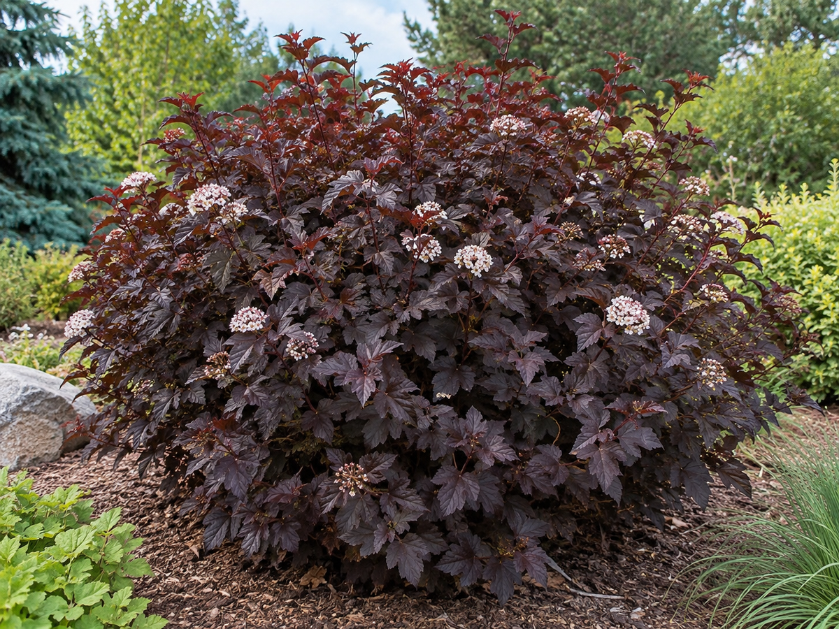 Physocarpus Diabolo – illusztratív növénykép 1