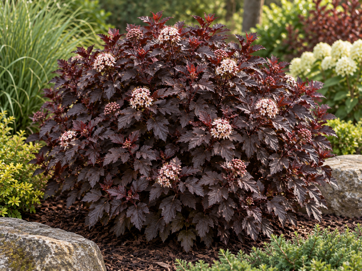 Physocarpus Diabolo – illusztratív növénykép 2