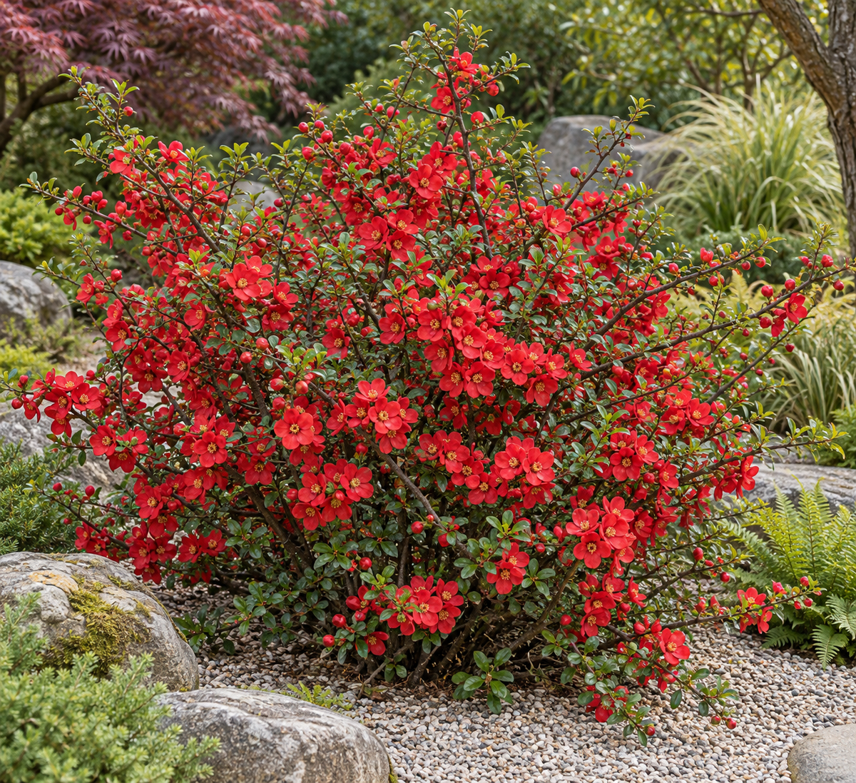 Chaenomeles × superba ‘Nicoline’