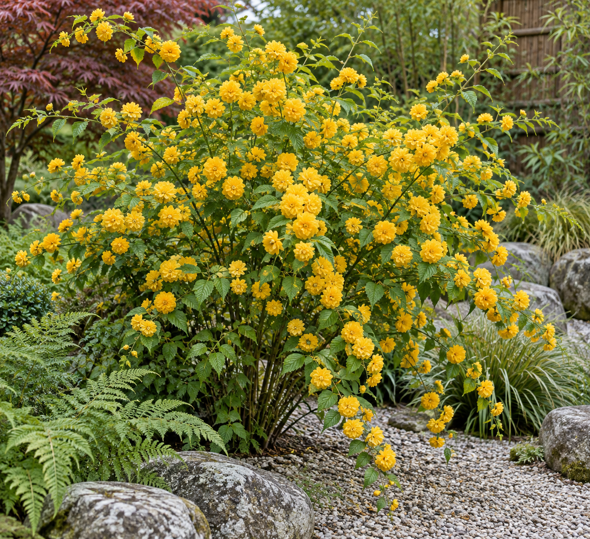 Kerria japonica ‘Pleniflora’