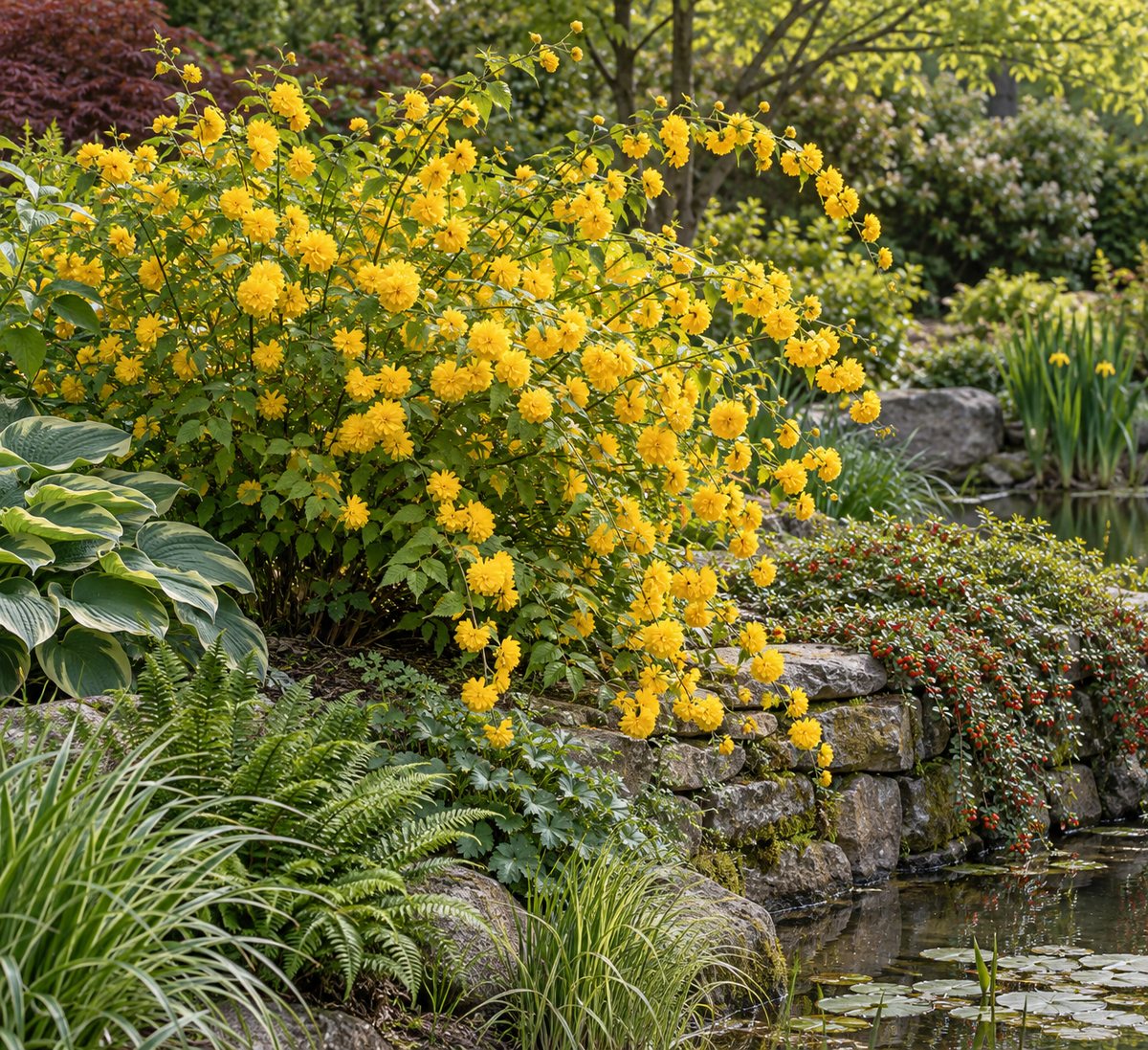 Kerria japonica ‘Pleniflora’