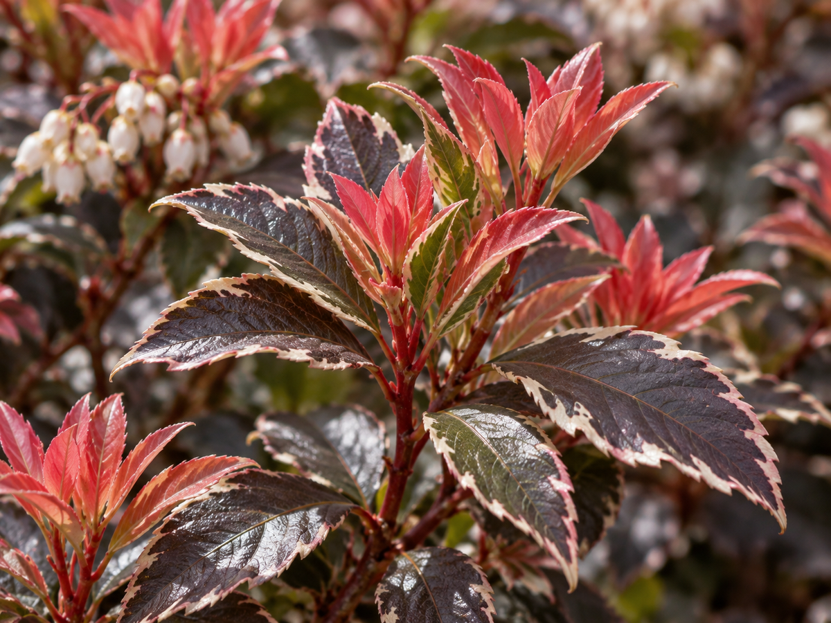 Pieris Flaming Silver – illusztratív növénykép 3