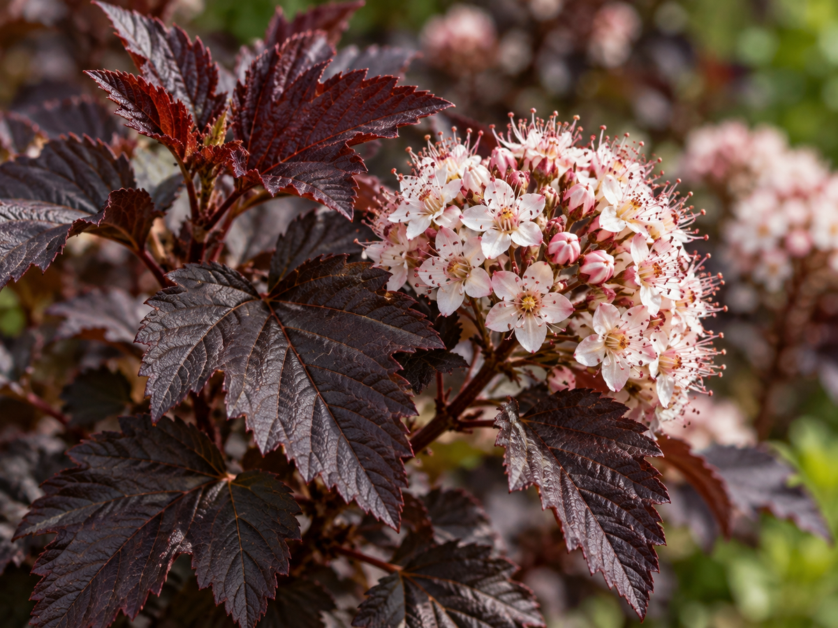 Physocarpus Diabolo – illusztratív növénykép 3