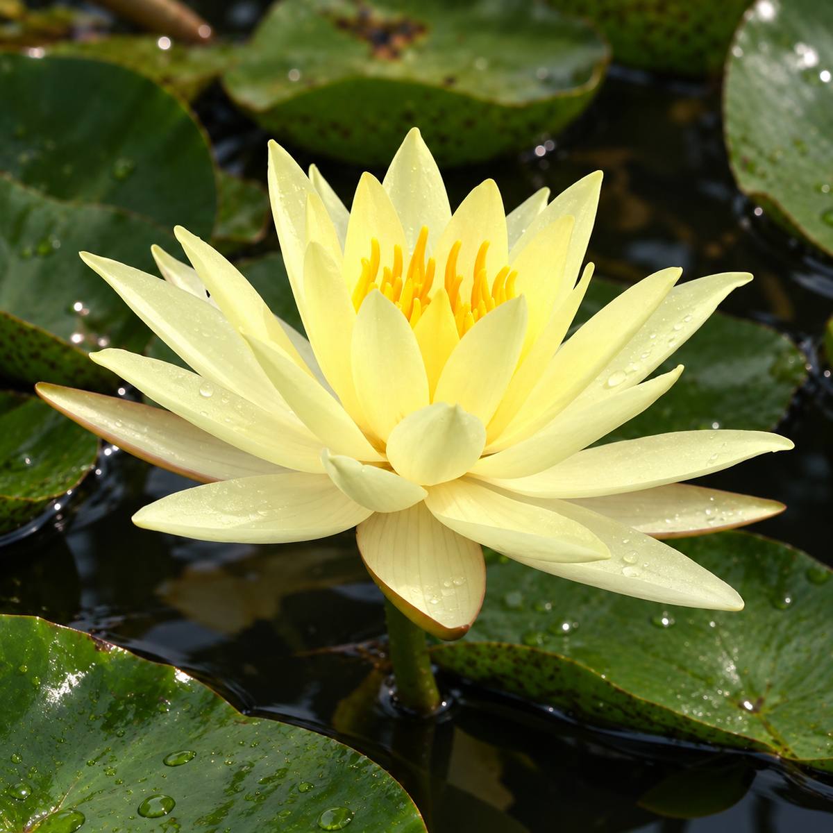 Nymphaea ‘Yellow Sensation’ – detaliu botanic