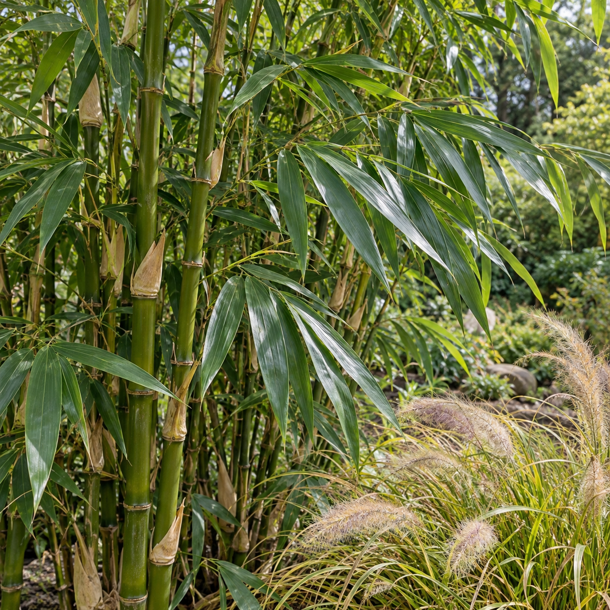 Pseudosasa japonica – detaliu (imagine ilustrativă)