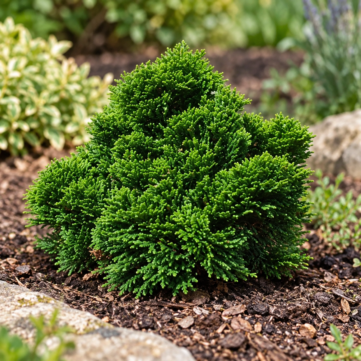Chamaecyparis obtusa 'Nana Gracilis' – port natural