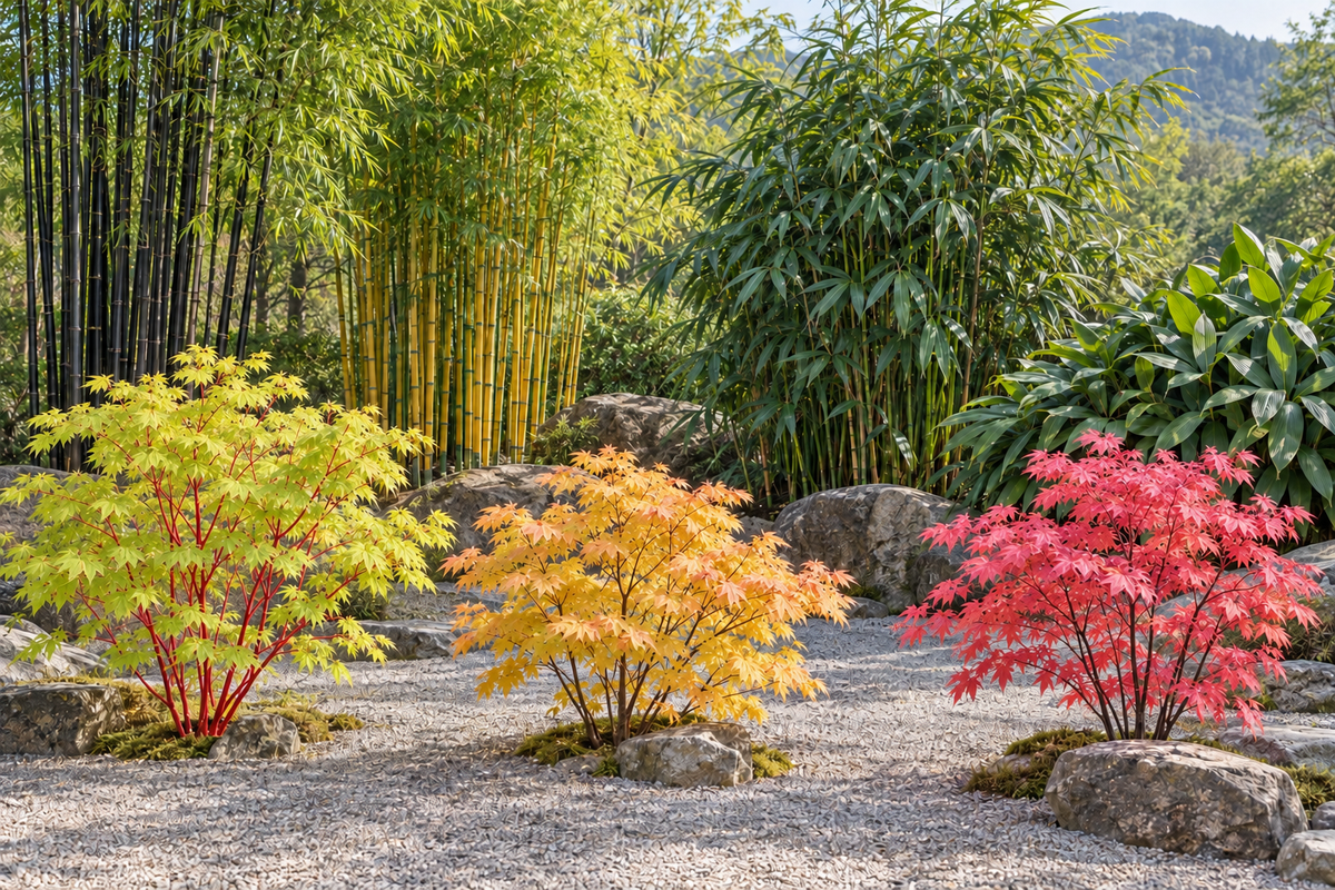 Chikurin – Dumbrava de bambus – ilustrație digitală