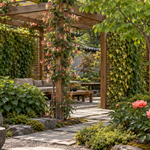 Enishi – Pergola întâlnirilor – ilustrație digitală