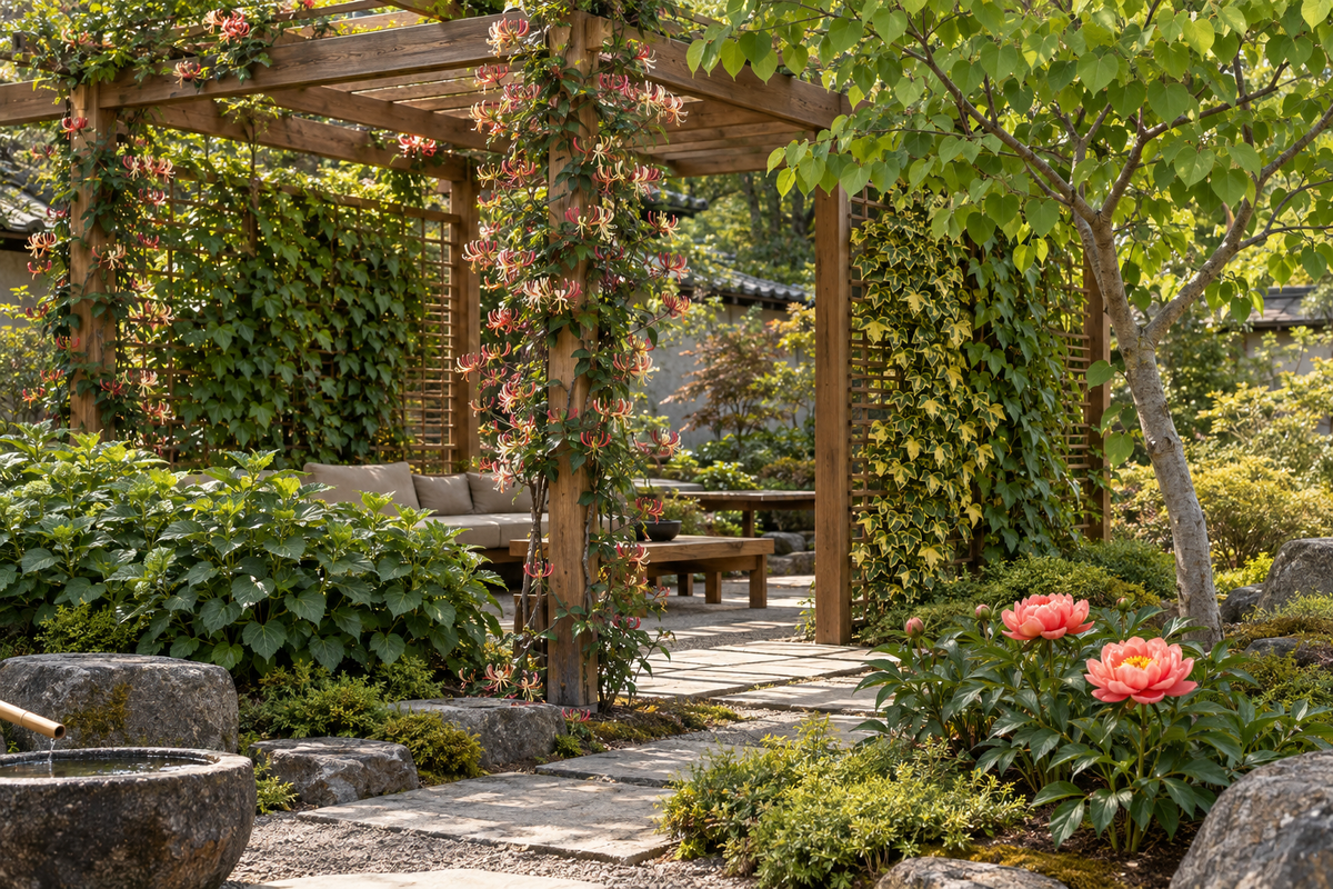 Enishi – Pergola întâlnirilor – ilustrație digitală