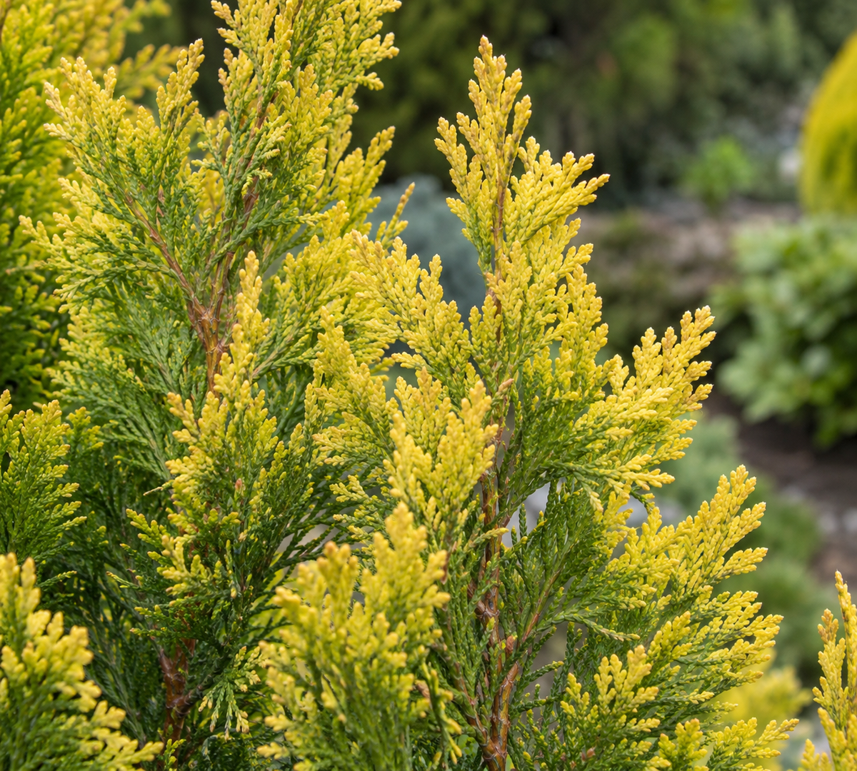 Thuja orientalis 'Pyramidalis Aurea'