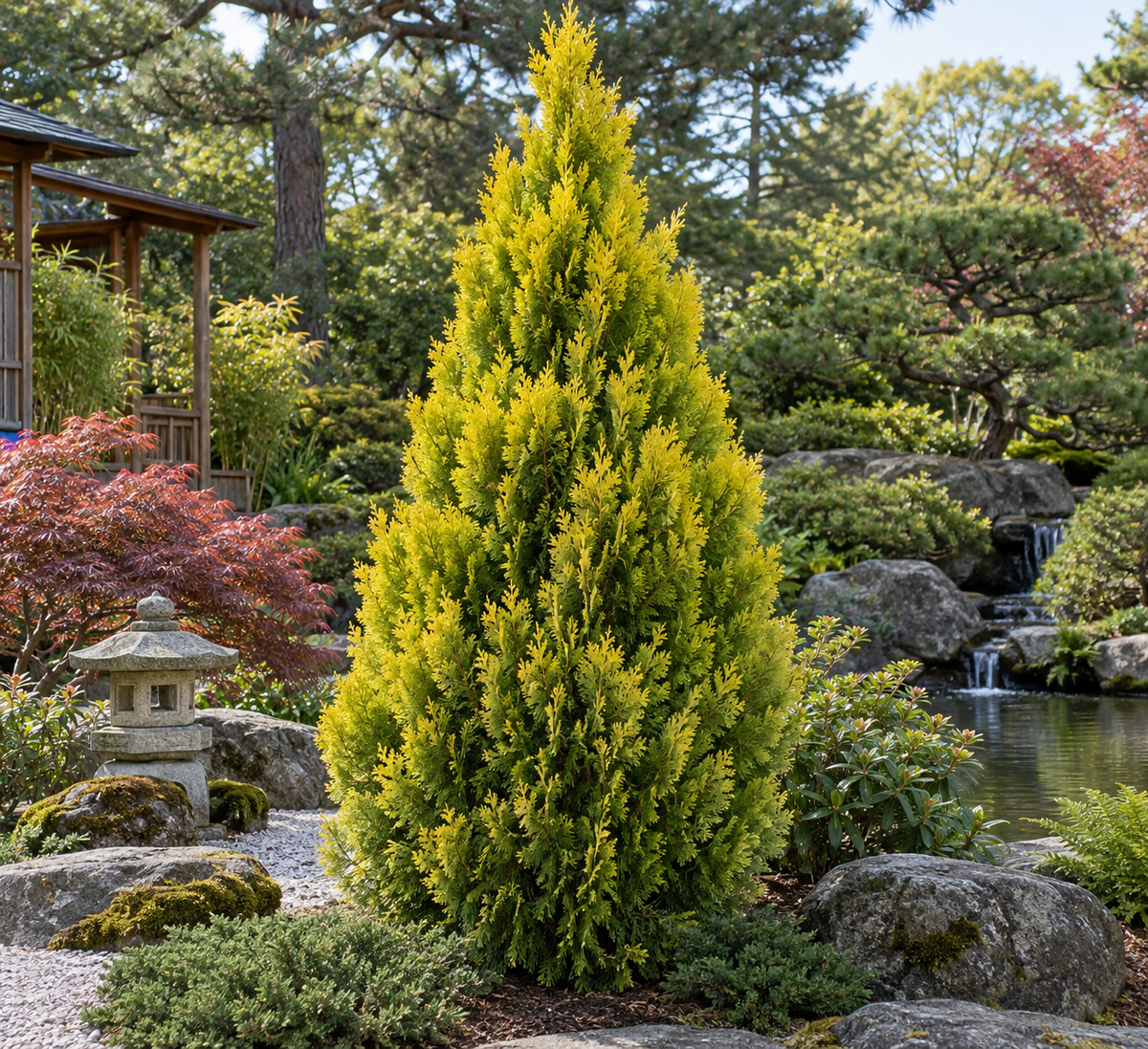 Thuja orientalis 'Pyramidalis Aurea'