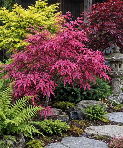 Acer palmatum ‘Geisha Gone Wild’ – imagine ilustrativă