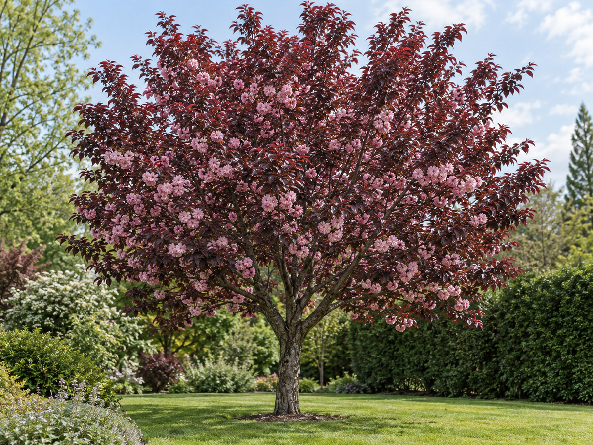 Prunus serrulata Royal Burgundy – díszfa