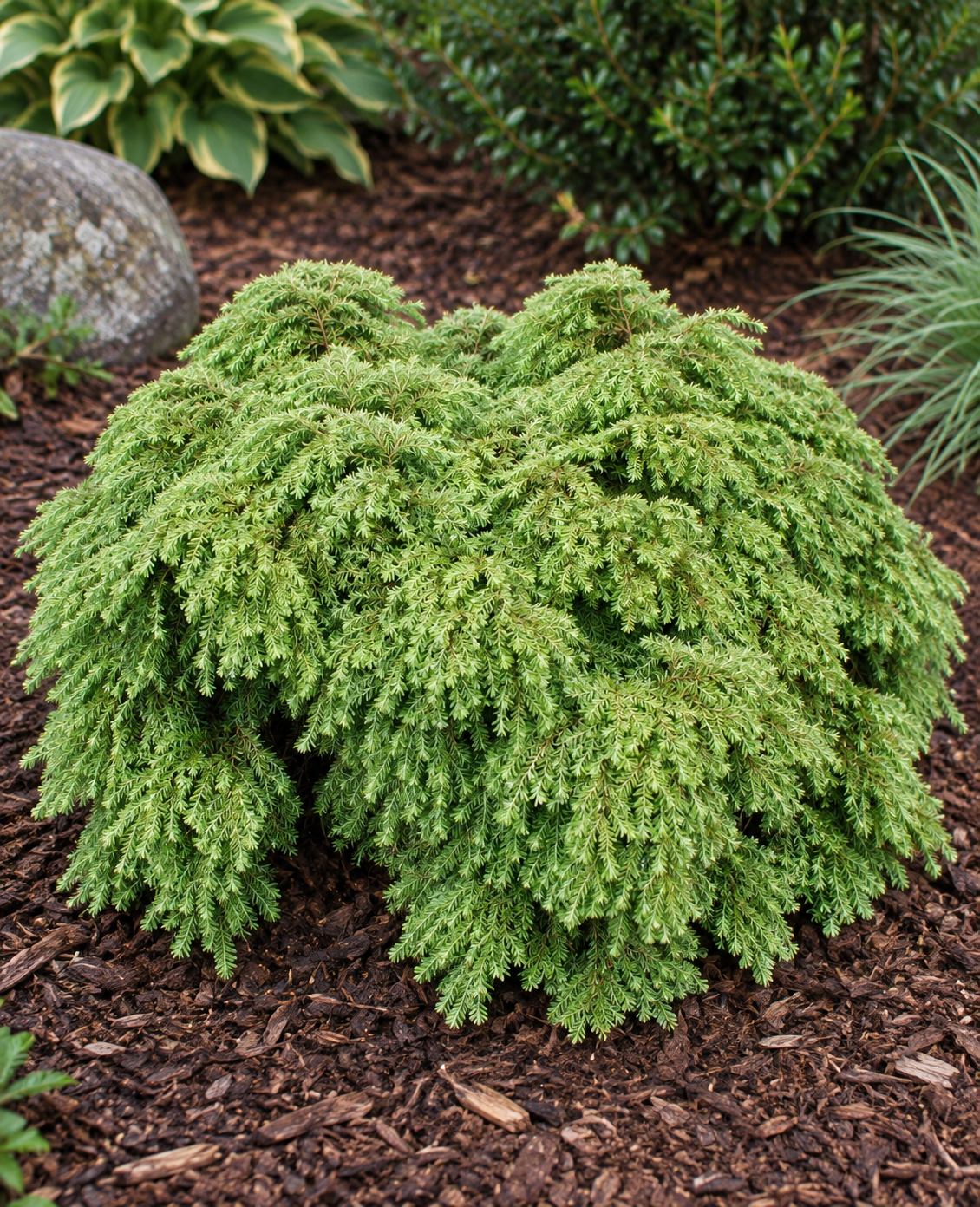 Tsuga canadensis 'Jeddeloh' – exemplar ornamental